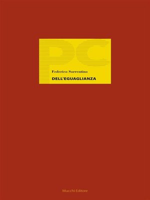 cover image of Dell'eguaglianza